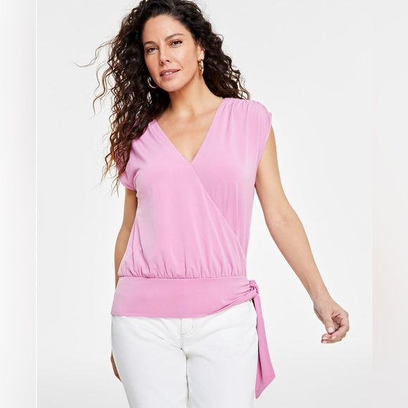 INC International Concepts Tops - NWT I.N.C. International Concepts Surplice Top